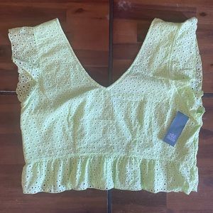 Wild Fable Neon Short Sleeve Top Blouse Size XXL